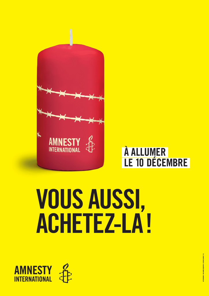 Affiche de vente A3 bougies sans bande blanche