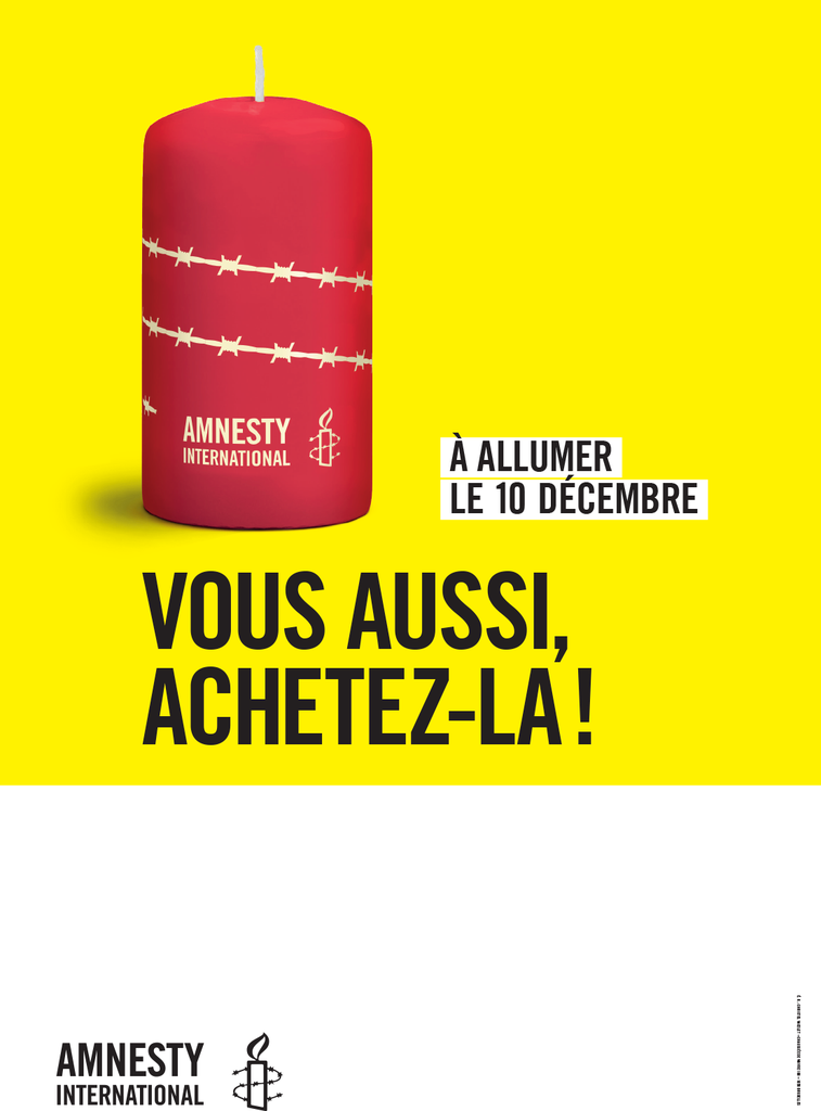 Affiche de vente A3 bénébous avec bande blanche