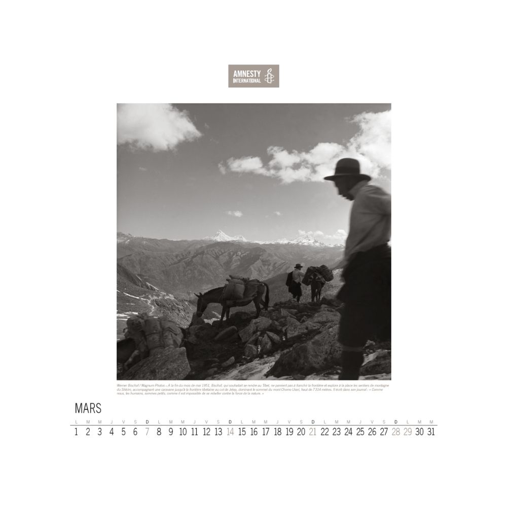 Calendrier 2027 photos noir et blanc