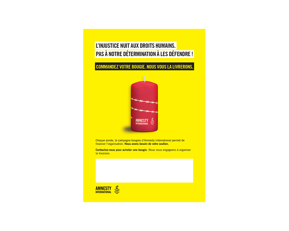 Flyer livraison de bougies