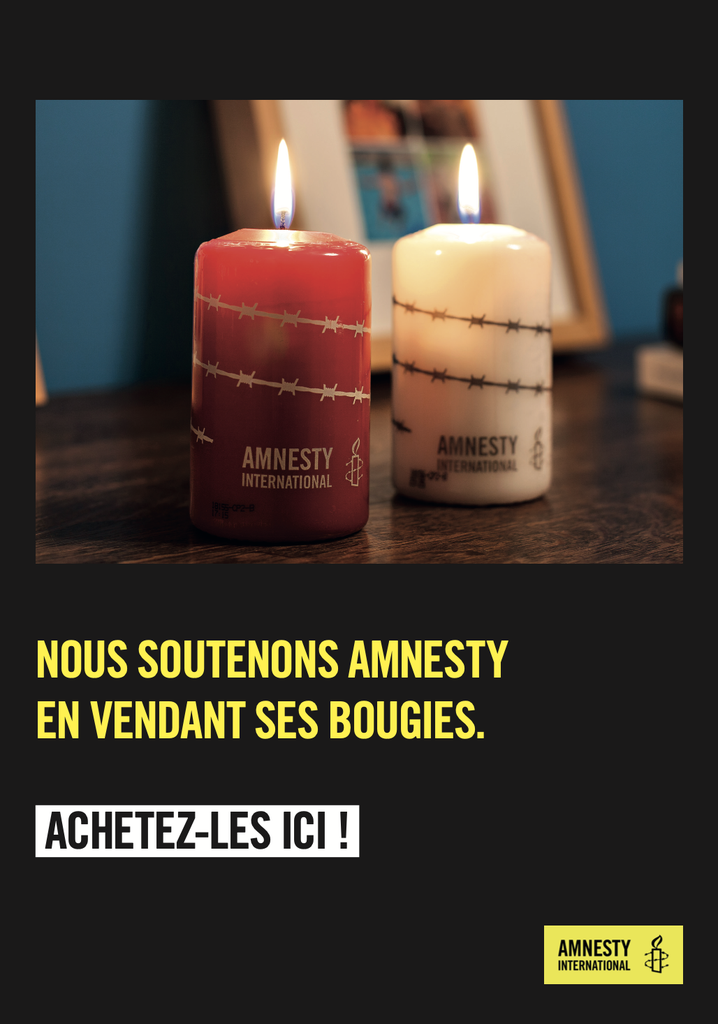 Affiche de dépôt bougies/magasin