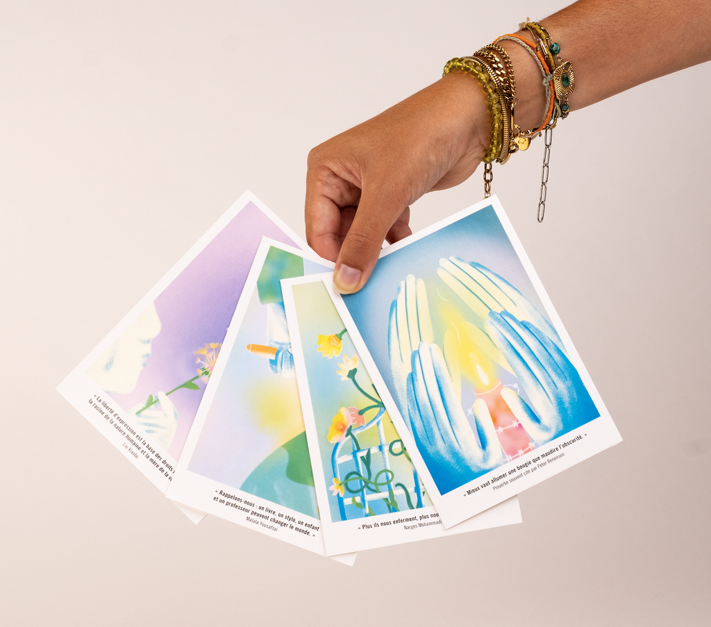 Cartes de citations illustrées