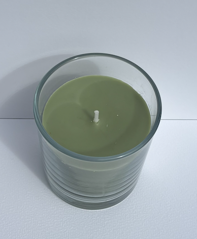 Bougie en verre parfumée thym-santal